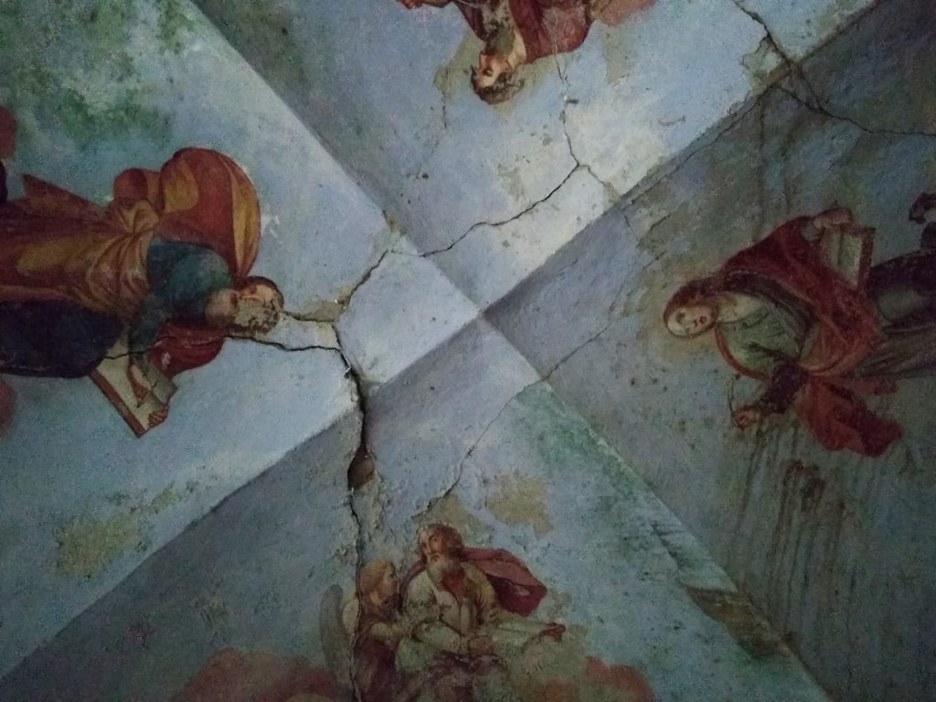 La volta della cappella di Cevetta