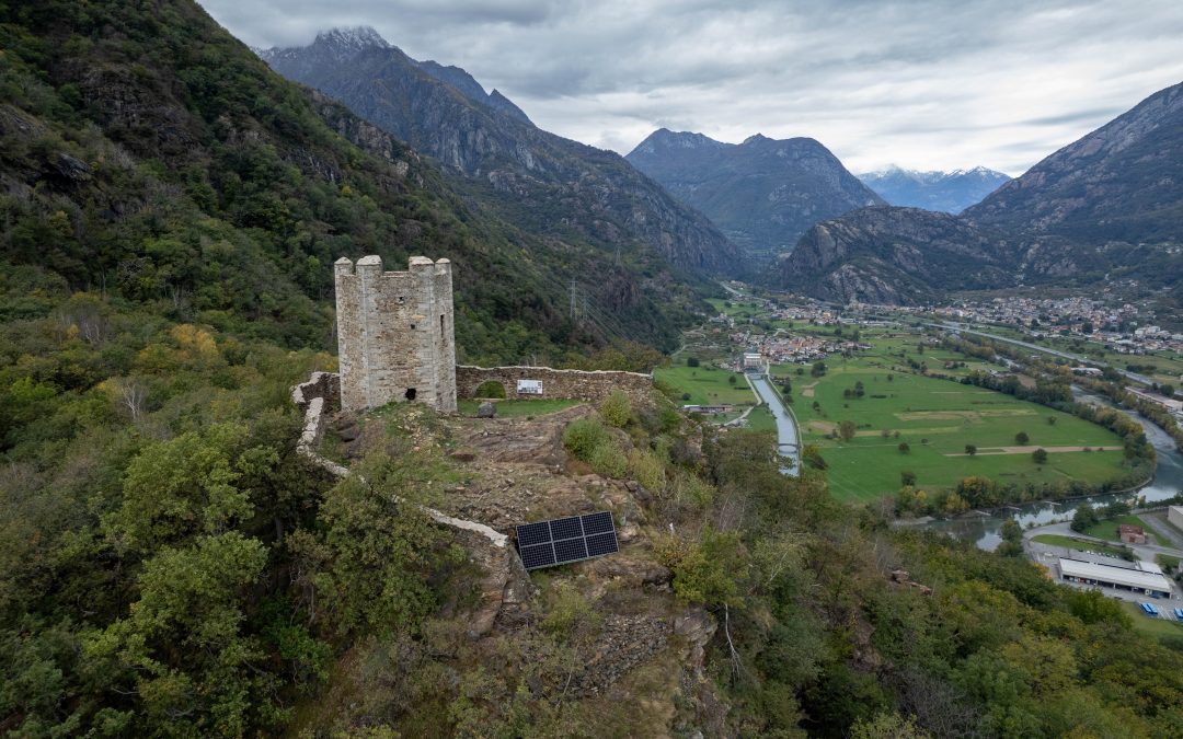 La torre di Pramotton nel comune di Donnas
