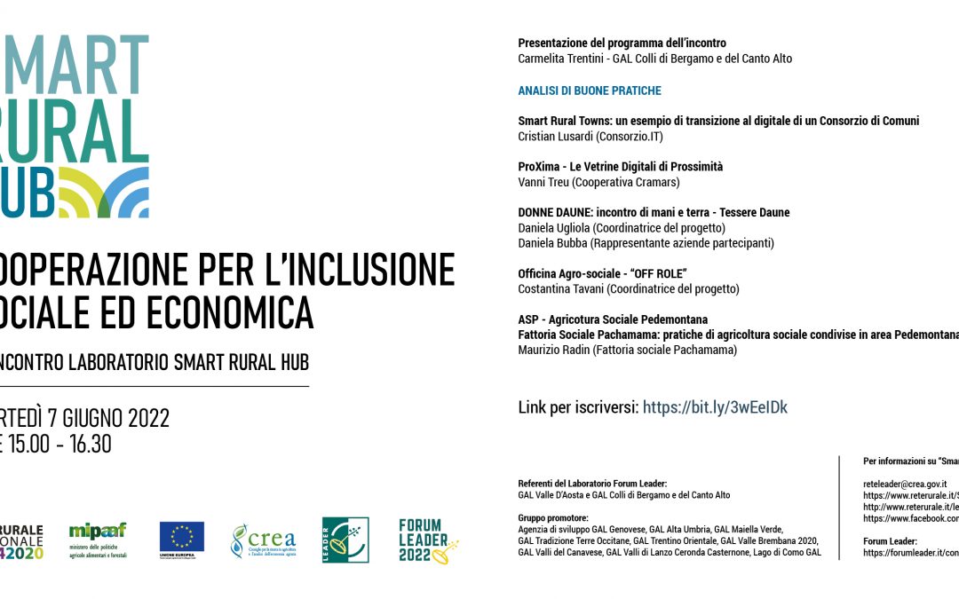 “Smart Rural Hub” – Terzo incontro