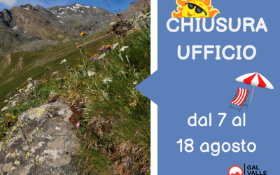 Chiusura ufficio del GAL Valle d’Aosta