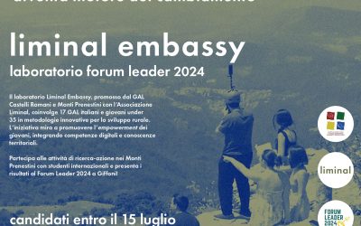 Avviso pubblico per la partecipazione al Laboratorio Liminal Embassy