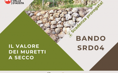 Bando SRD04 per il ripristino di muretti a secco- PROROGA SCADENZA