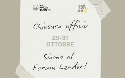 Chiusura ufficio del GAL Valle d’Aosta